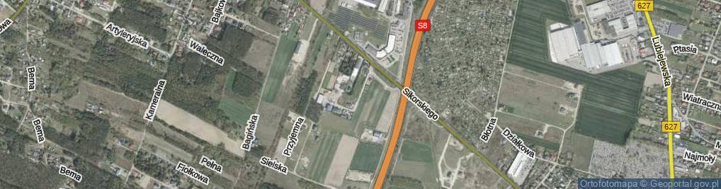 Zdjęcie satelitarne Sezamkowa ul.